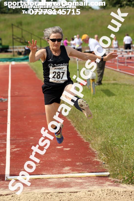 Womens long jump, 2019 NEMA Track and Field Champs, Monkton. Photo:  David T. Hewitson/Sports for All Pics
